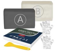Plastilina in resina epossidica, 340 g, 2 componenti, per riparare perdite, crepe, riempimento, modellazione, plastilina epossidica per metallo, ceramica, piastrelle, plastica, legno (grigio)