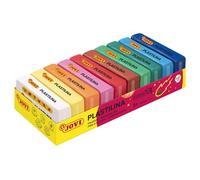 PLASTILINA Pasta da modellare a base vegetale 10 x 50 grammi Multicolore Colori