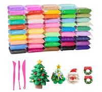 Plastilina per bambini 48 colori - Argilla modellabile morbida e atossica con strumenti e sacchetti richiudibili - Pasta modellante fai da te per animali, personaggi, arte e attività creativ