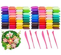 Plastilina per Bambini,72PCS Pasta Modellabile Bambini,Argilla da Modellare,Air Dry Clay,Fommy Modellabile,Pasta Modellabile Magica Essiccante all'Aria per Bambinis,Pasta da Modellare Autoindurente