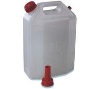 Plastime 3512 - Tanica con Rubinetto, 15 l, 15 Litri, Colore: Bianco, 17 x 28 x 42 cm