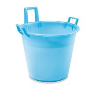 Plastime "Mastello Lario Vasca con 3 Manici, Blue, 30 Litri