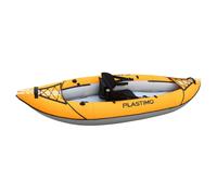 Plastimo canoa kayak gonfiabile mare e fiume singola 2,7 m tipo V con remo pa...