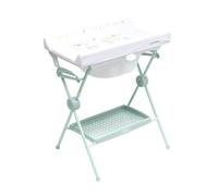 PLASTIMYR LEA - Vasca fasciatoio pieghevole per bebè da viaggio con fasciatoio e vassoio, ideale per piccoli spazi, fasciatoio per neonati a 12 mesi