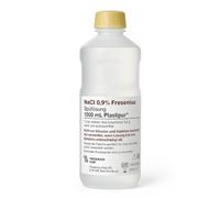 PLASTIPUR - NaCl 0.9% - 1 litro - Soluzione fisiologica isotonica salina - soluzione salina baby 1L - soluzione salina pulizia delle ferite - Soluzione salina per occhi nasali - Sterile