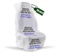 PLASTISAK - Bobina Coprisedili Usa e Getta Universali 125 Pezzi con Stampa di Cortesia - Coprisedili Usa e Getta per Auto per Officine, Concessionarie, Carrozzerie