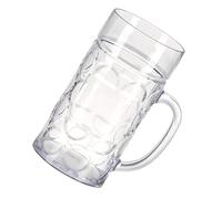 Plastomer trasparente fossette tazza di birra design classico calunnia tazza lavastoviglie tazze cassaforte congelatore vetro vetro di birra
