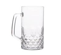 Plastomer trasparente fossette tazza di birra design classico calunnia tazza lavastoviglie tazze cassaforte congelatore vetro vetro di birra