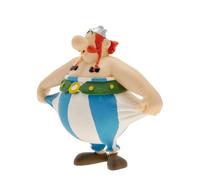 Plastoy Asterix Figurina Obelix che tiene i pantaloni - Termoplastica - 8 cm