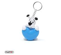 Plastoy Astérix Portachiavi Idéfix cuore blu - PVC - 10 cm