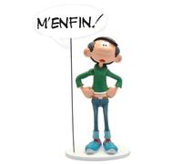 Plastoy Gaston Lagaffe Figurina Gaston collezione Bulles "Ma dai!" - Resina - 20 cm