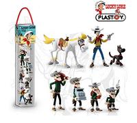 Plastoy SAS 70387 - Tubo Lucky Luke, 7 personaggi
