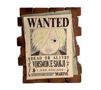 Plastoy - salvadanaio ONE PIECE : poster WANTED SANJI