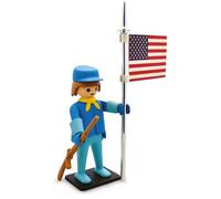 Plastoy Playmobil PPLM-212 - Statuina vintage con soldato americano, multicolore