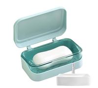 Plat de savon de voyage avec couvercle - Étui à savon portable à l'épreuve avec plateau de vidange intégré | Gardez le savon à sec et propre, una costruzione in plastica resistente, idéale pour le