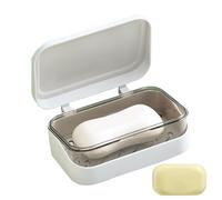 Plat de savon de voyage avec couvercle - Étui à savon portable à l'épreuve avec plateau de vidange intégré | Gardez le savon à sec et propre, una costruzione in plastica resistente, idéale pour le
