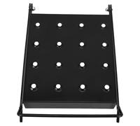 Plataforma Escalera Plegable Negra Hierro 38X28 CM Superficie Antideslizante Compacta y Aadjustable para Herramientas Accesorio Seguro para Escaleras Extensibles en Trabajos