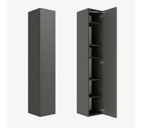 PLATAN ROOM Armadio sospeso alto 105/160 cm, mobile da bagno alto in opaco o lucido (antracite, 160 x 30 x 32)