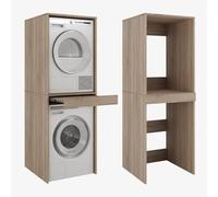 PLATAN ROOM Lavatrice e asciugatrice • Armadio sovrapiano 187 x 65 x 66 cm (rovere Sonoma)