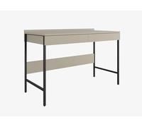 PLATAN ROOM Scrivania 90/120x55 - Moderno stile loft con cassetti - Scrivania con gambe in metallo - Cashmere, antracite o rovere artisano - Effetto antiscivolo (cashmere, 120x55)