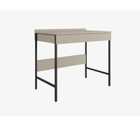 PLATAN ROOM Scrivania 90/120x55 - Moderno stile loft con cassetti - Scrivania con gambe in metallo - Cashmere, antracite o rovere artisano - Effetto antiscivolo (cashmere, 90x55)