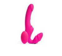 Platanomelón - Vibratore Doppia Penetrazione Con Telecomando 3 Velocità e 6 Modalità di Vibrazione, Immersione e Ricaricabile - Isa Fucsia