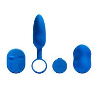 Platanomelón Mobi - Rechargeable, Wireless Vibrator Set - 2 Pieces (Blue)