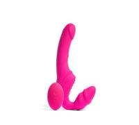 Platanomelón - Vibratore Doppia Penetrazione Con Telecomando 3 Velocità e 6 Modalità di Vibrazione, Immersione e Ricaricabile - Isa Fucsia