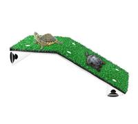 Plate-forme De Suspension Tortue - Plate-forme De Tortue De Rampe D'herbe De Simulation | Plate-forme De Tortue | Suspendue Pour Petit Reptile Grenouille Terrapin Rampe D'escalade Pour Tortue
