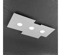 Plate Plafoniera di Top Light 1129 Pl3 rettangolare grigia