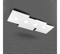 Plate Plafoniera di Top light 1129/PL4 rettangolare in quattro colorazioni