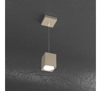 PLATE SOSPENSIONE TUBO H.10 1 LUCE SABBIA 1129-S10-SA