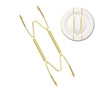 Plate Wall Hanger - Wall Dishes Hook Heavy Duty, Golden Iron Plate Holders, Effortless Household Displaying Rack, Multifunctional Invisible Hangers For Displaying Plates Clock, Umbrella, Key, Bag
