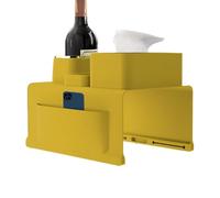 Plateau D'accoudoir En Silicone | Porte-gobelets En Silicone Pour Canapé,Porte-gobelet Anti-déversement Avec Pochette Et Porte-boîte À Mouchoirs Pour Canapé Canapé