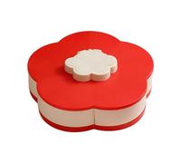 Plateau Service Compartimenté - Plastique ABS Rotatif, Boîte Snack Portable Rangement Alimentaire, Conteneur Apéritif Buffet Brunch, Support Présentation Table Salon | Pratique Pour Pique-Nique