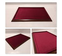 Plateau vassoio in legno e velluto per gioielli, orologi, monete, medaglie ...