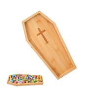 Plateaux de service d'Halloween - planche à découper décorative, Plateau de service en bois a forma di citrouille de cercueil | Plateau de service de planche à fromage de dessin animé, nouvelle