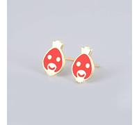 -Plated Earrings Rat Cow Tiger Dragon Snake Horse Sheep Monkey Chicken Natal Year Earrings Chicken