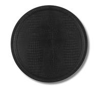 PLATEX - Vassoio rotondo da servizio Croco nero da 36 cm - Fabbricazione francese - Vassoio Design decorativo per la tavola - Vassoi eleganti - Antiscivolo, vari colori disponibili