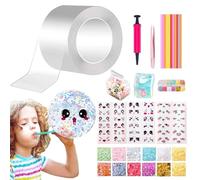 PLATEYTR 28 Pezzi Nano Tape Bubble Kit, Nano Tape Bubble Set, Kit Fai da Te per Ragazze per Regali di Compleanno, Regali di Festa e Altro Ancora!