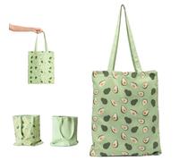 PLATEYTR Borsa Shopper Tela Cotone Reversibile 40x36 cm Borsa Spalla Donna Riutilizzabile Borsa Shopping Pieghevole Multicolore Resistente per Lavoro Scuola Spiaggia Viaggio 1 Pezzo