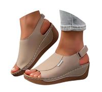 Platform Sandali Donna Sandalo Basso Donna Sandali Estive Zeppa Media Estivi con Plateau Ciabatte Spiaggia Comode Infradito Tinta Unita Calzature Casual Eleganti per VacanzaPlaya