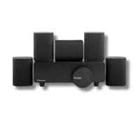 Platin Milan 5.1 Surround Sound - Sistema Home Theater wireless per Smart TV, certificato WiSA, con trasmettitore WiSA SoundSend incluso
