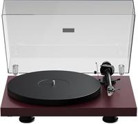 Pro-Ject Debut EVO 2, giradischi audiofili di nuova generazione con braccio in fibra di carbonio, selezione elettronica della velocità e cartuccia Pick it MM EVO premontata, prodotto in Europa (rosso