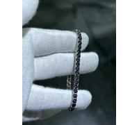 Platino Argento Sterling .925 Topazio Mistico 4mm Largo Pila Tennis Bracciale 7