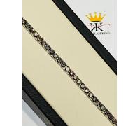 Platino Argento Sterling Topazio Mistico Graffa Set 3mm Ampio Multipli Tennis