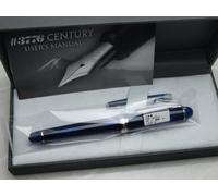 PLATINUM #3776 CENTURY CHARTRES BLUE Rodio PNB-18000CR SF-nib with Converter