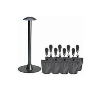 Platinum AeroCover - Set di sacchi di sabbia e pali di supporto, copertura resistente, anti stagno, sistema sicuro per mobili da esterno, asta impermeabile e set di 8 coperture per sacchi di sabbia