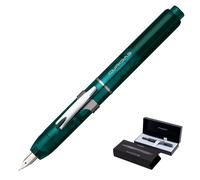 PLATINUM Curidas PKN-7000 Retractable Fountain Pen, 43 Urban Green, Medium Nib,