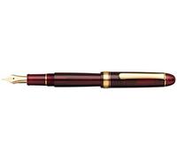 PLATINUM Japanese Fountain Pen #3776 Century Gold Trim Bourgogne F/Red/0.28-0.34